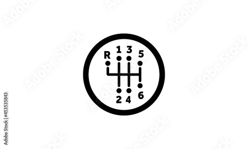 car transmission icon,The manual gearshift icon car and transmission Vector
