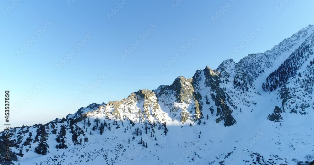 Aerial Snow on mountain peaks, Lone Pine Desert, California
Aerial Snow on mountain peaks, Lone Pine Desert, California