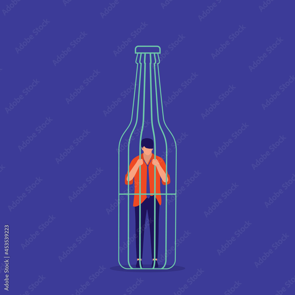 Photography Alcohol Addiction Concept