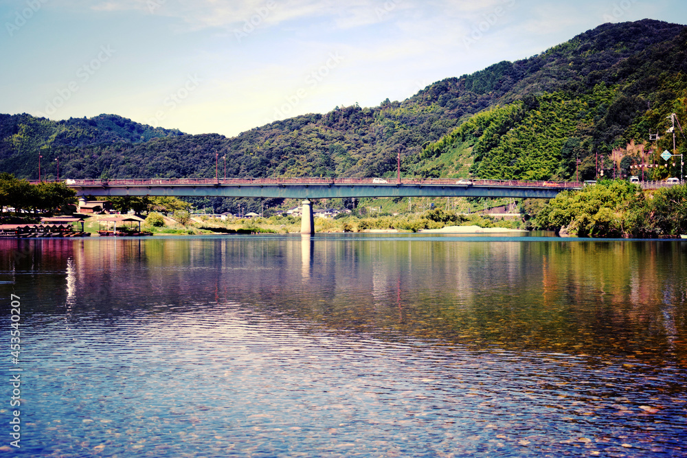 錦川から見た陸橋 錦川から見た陸橋