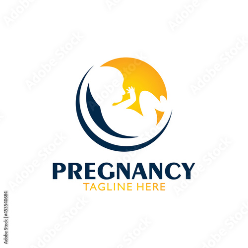 pregnant logo concept