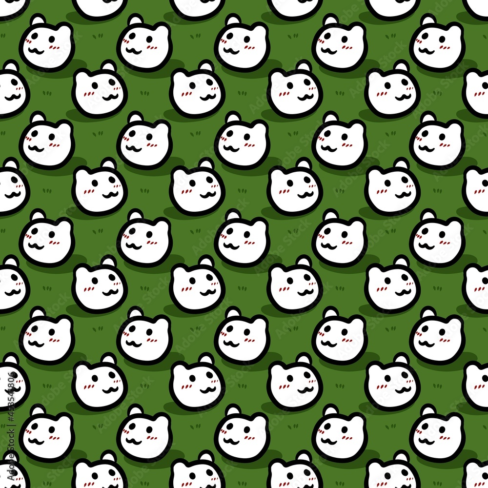 seamless pattern of cute monster cartoon seamless pattern of cute monster cartoon