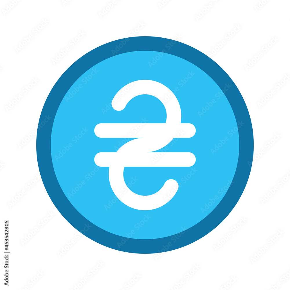 Illustration vector graphic icon of Ukraine Hryvnia currency. Filled line style icon. Vector illustration isolated on white background. Perfect for website or application design. Illustration vector graphic icon of Ukraine Hryvnia currency. Filled line style icon. Vector illustration isolated on white background. Perfect for website or application design.