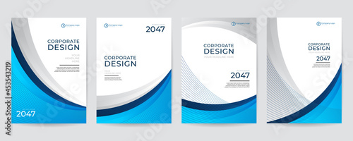 Corporate business annual report cover, brochure or flyer design. Leaflet presentation. Catalog with Abstract geometric background. Modern publication poster magazine, layout, template. A4 size photo