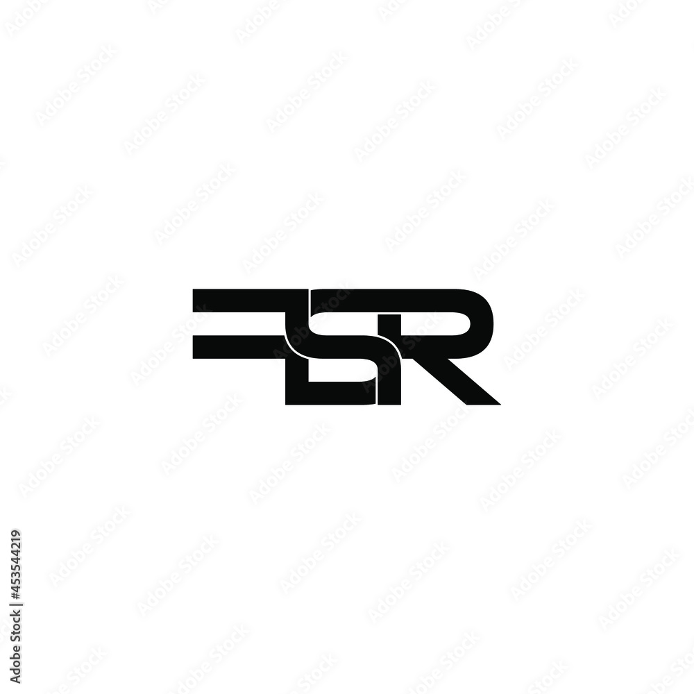 fsr initial letter monogram logo design fsr initial letter monogram logo design