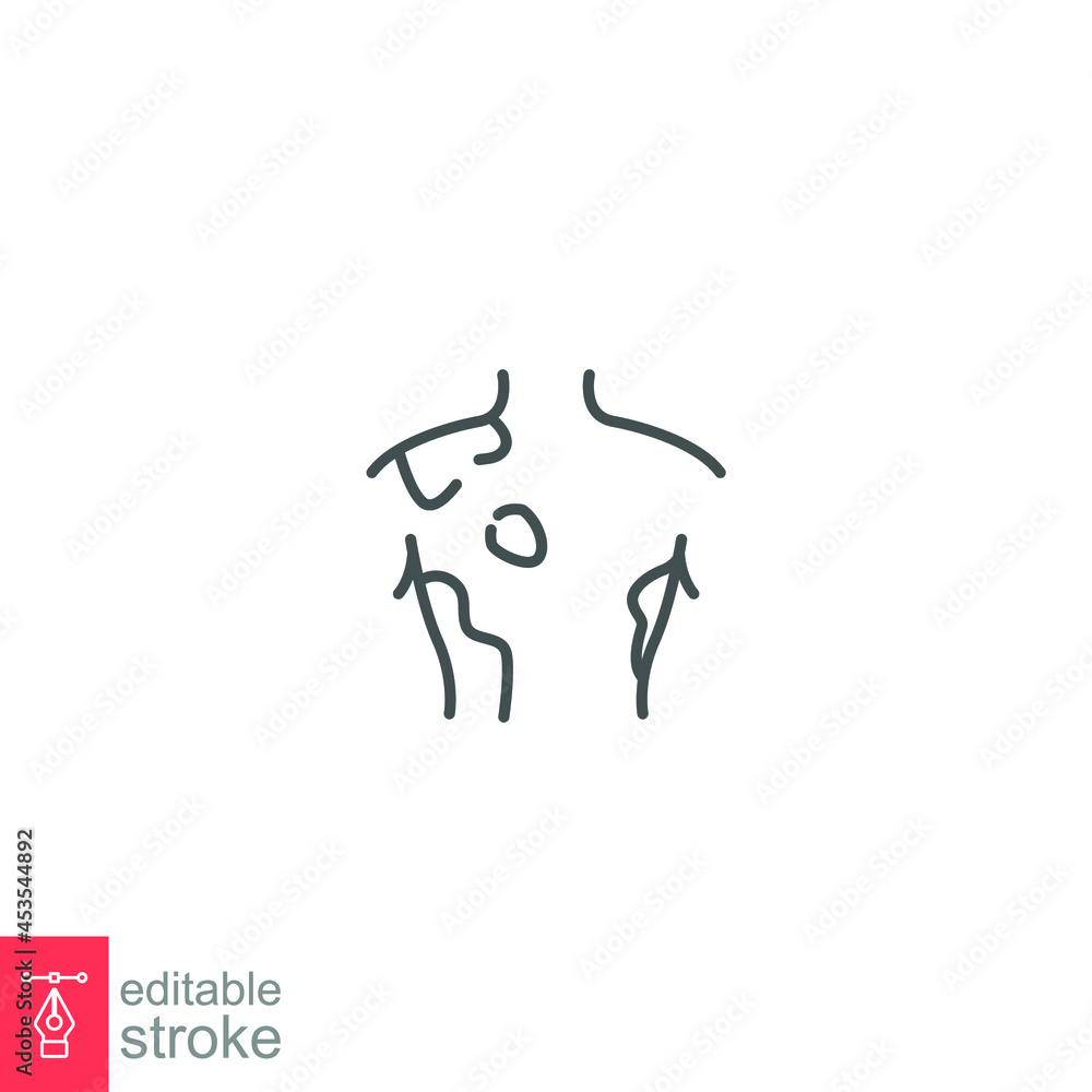 Contact Dermatitis icon. psoriasis, rash, allergic, problem. Allergy symptoms Dermatological diseases. eczema body Itchy spots. Editable stroke Vector illustration design on white background EPS 10 Contact Dermatitis icon. psoriasis, rash, allergic, problem. Allergy symptoms Dermatological diseases. eczema body Itchy spots. Editable stroke Vector illustration design on white background EPS 10