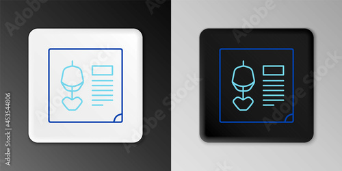 Line X-ray shots icon isolated on grey background. Colorful outline concept. Vector