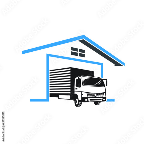 logo template for warehouse and trucking services