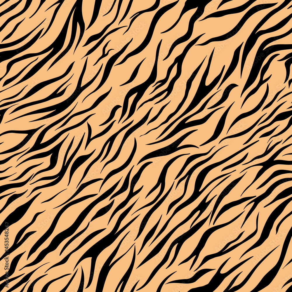 seamless vector print, tiger hair print, 2022, symbol of the year seamless vector print, tiger hair print, 2022, symbol of the year