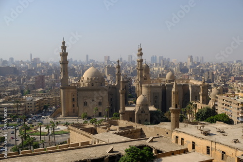 Egypt Cairo - City view to Mosque Madrassa of Sultan Hassan
