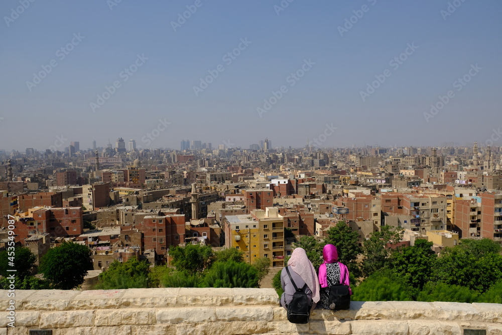 Fototapeta premium Egypt Cairo - City view from Al Azhar Park