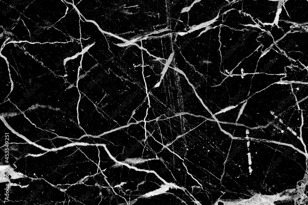 White patterned structure of black and white marble pattern background texture for design.