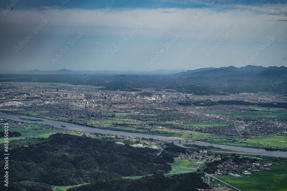秋田県の空撮写真