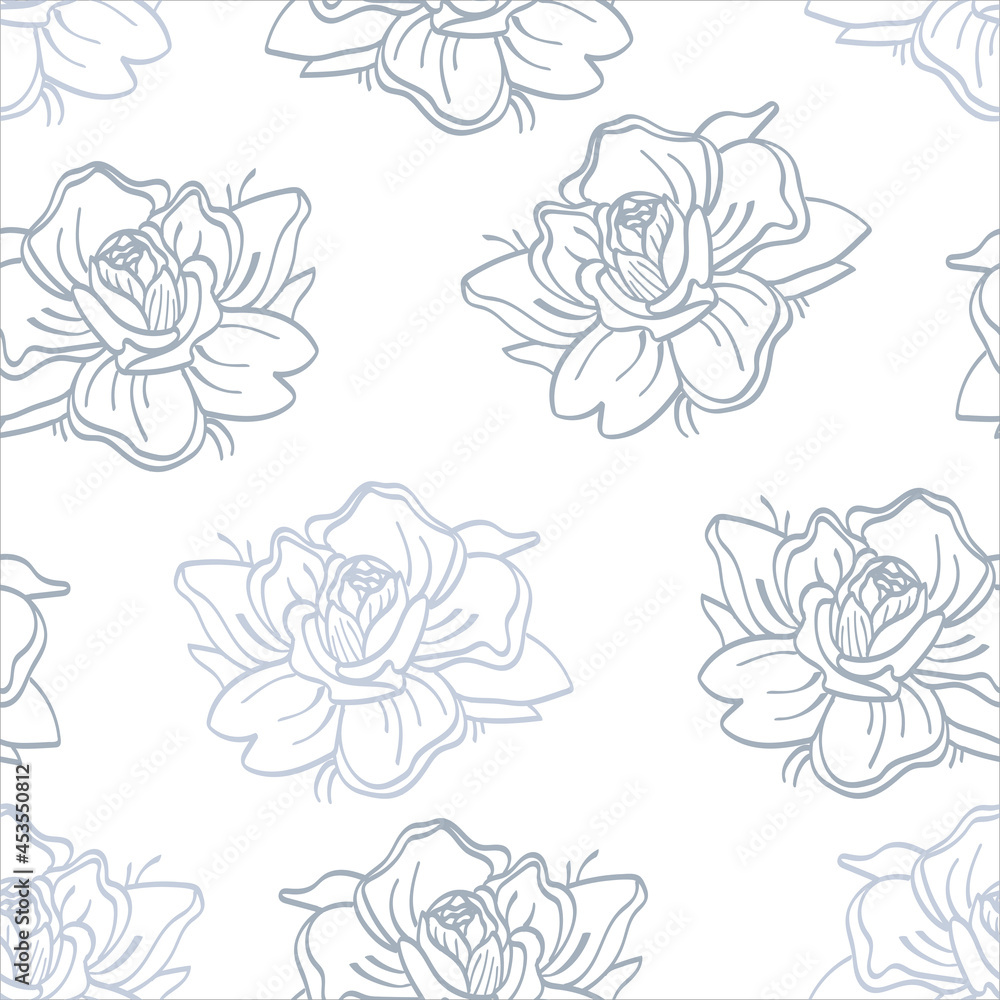 Vector image of a rose flower with leaves. Botanical illustration. Design for prints, tattoos, stickers, postcards, logos. Vector image of a rose flower with leaves. Botanical illustration. Design for prints, tattoos, stickers, postcards, logos.