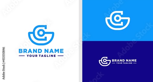 LETTER C HEALTHCARE LOGO STETHOSCOPE NEGATIVE SPACE ICON