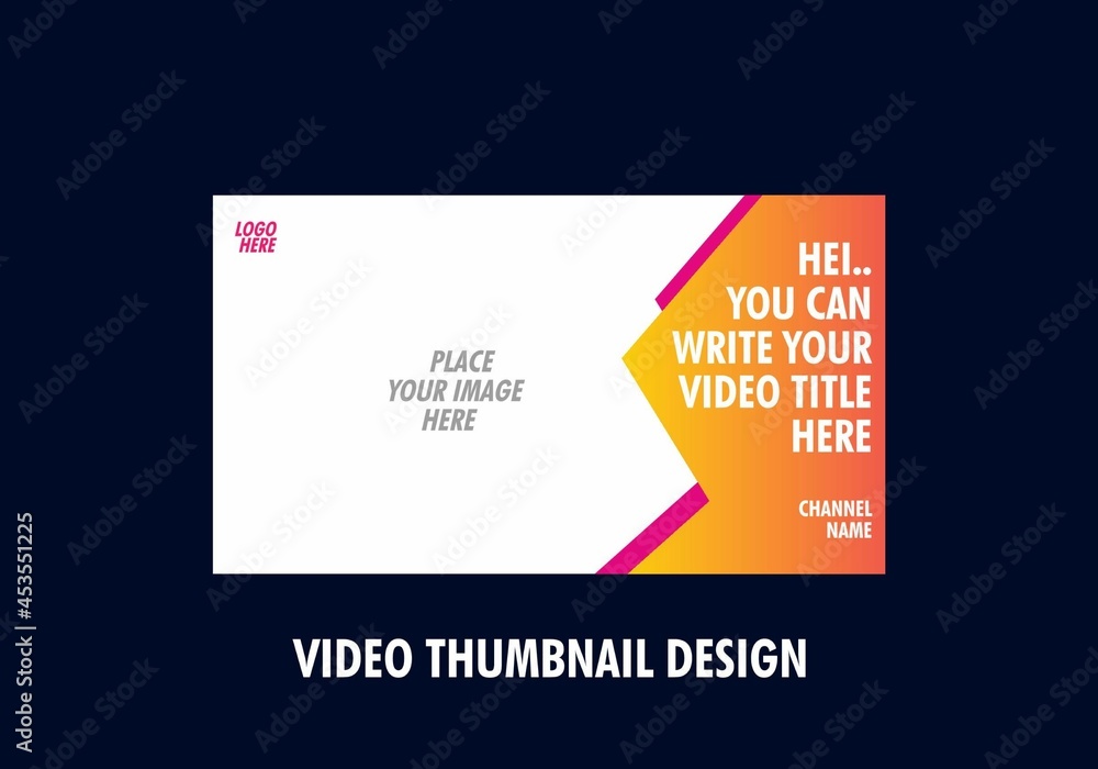 Unique and colorful video thumbnail design Unique and colorful video thumbnail design