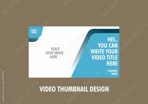 Unique and colorful video thumbnail design