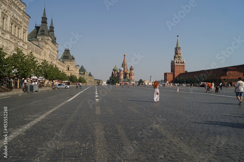 Red girl on the Red Square