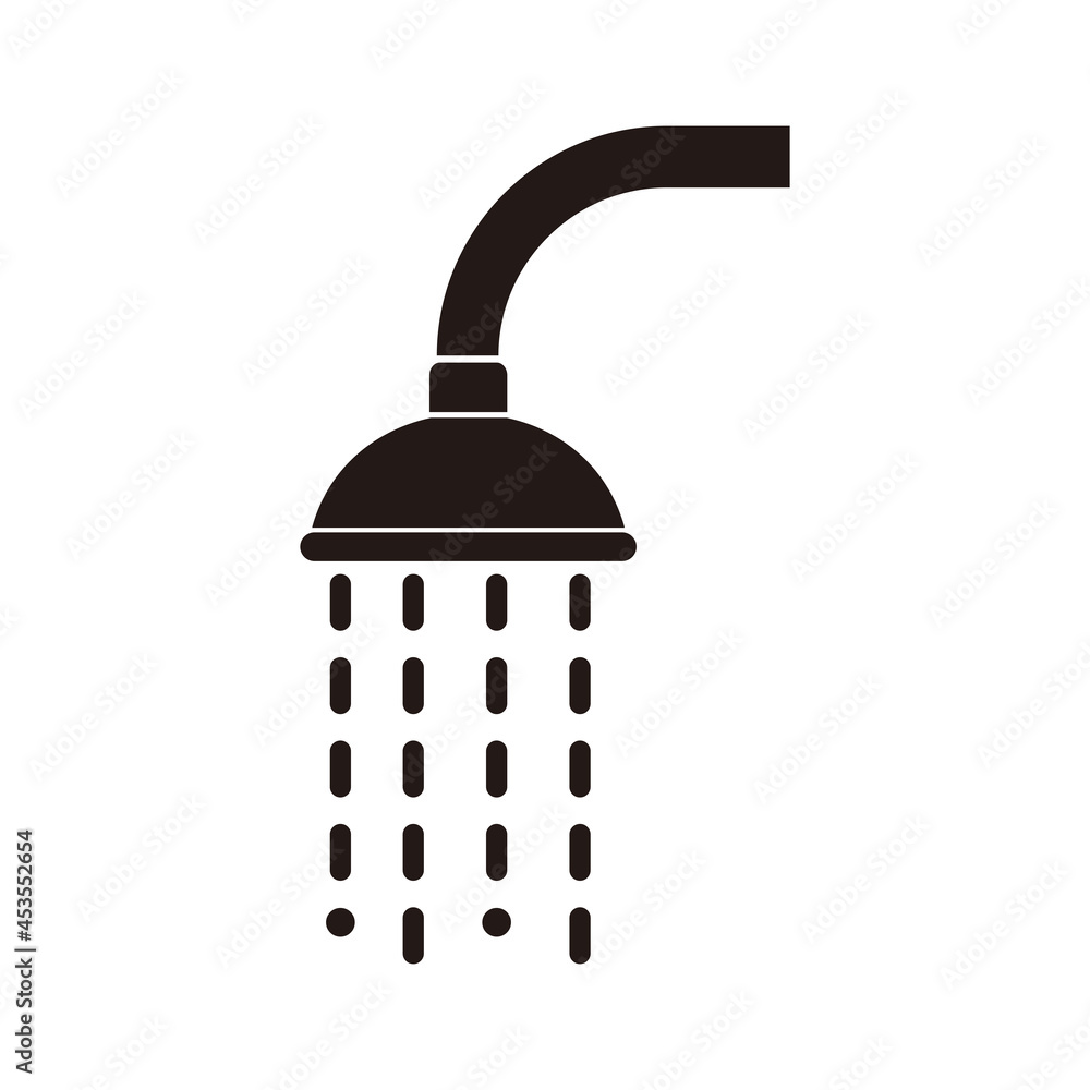 shower icon. spa illustration on white background shower icon. spa illustration on white background