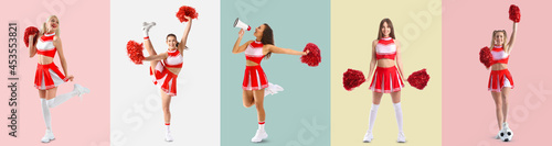 Collage with beautiful fema...