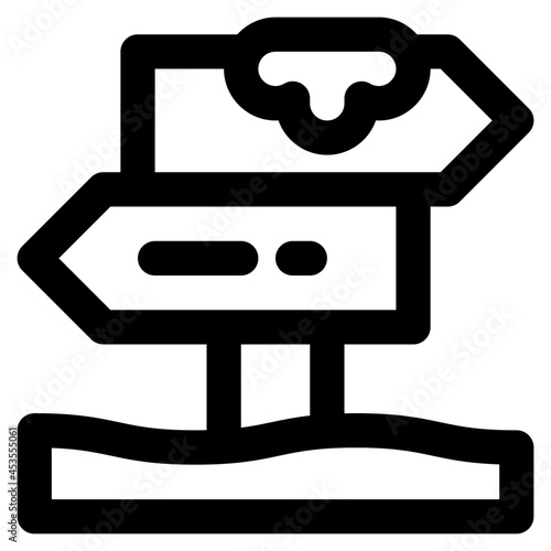 directional sign icon illustration
