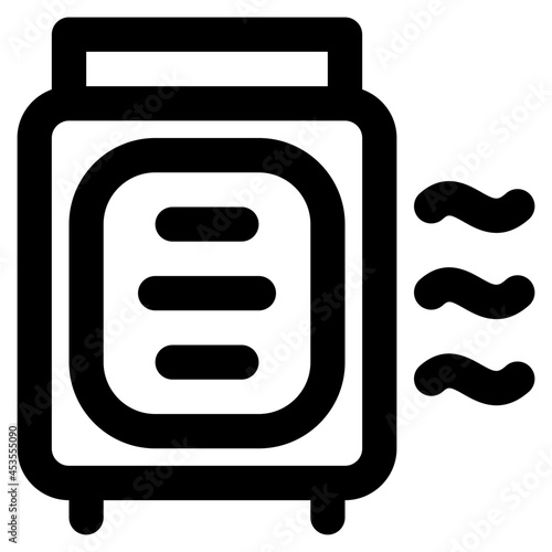 heater icon illustration