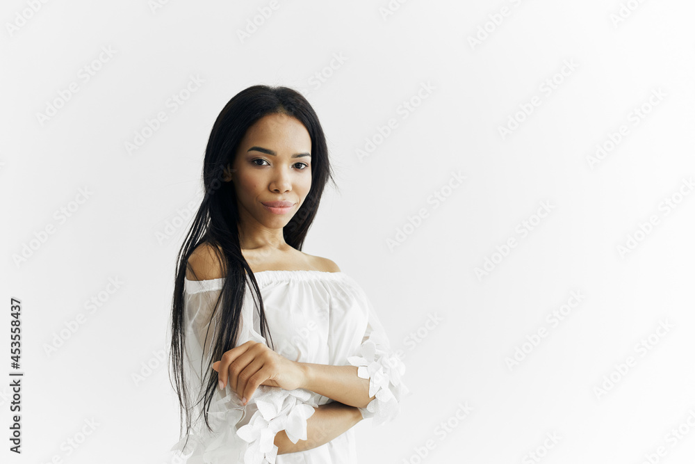 african-looking model luxury cosmetics posing african-looking model luxury cosmetics posing