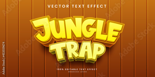 Editable text effect in jungle trap style