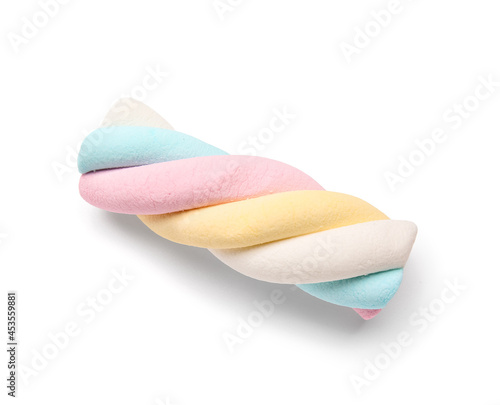 Foto Tasty marshmallow on white background