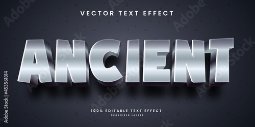 Editable text effect in ancient style