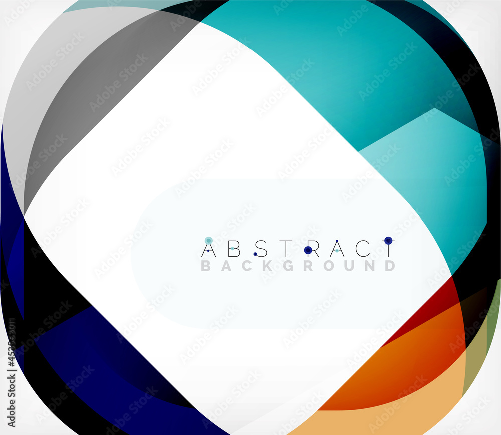 Abstract square shape with overlapping waves, minimal geometric background. Vector Illustration For Wallpaper, Banner, Background, Landing Page Abstract square shape with overlapping waves, minimal geometric background. Vector Illustration For Wallpaper, Banner, Background, Landing Page