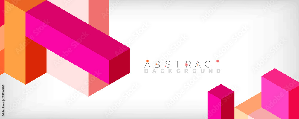 Abstract background. 3d cubes, cubic elements and blocks. Techno or business concept for wallpaper, banner, background, landing page Abstract background. 3d cubes, cubic elements and blocks. Techno or business concept for wallpaper, banner, background, landing page