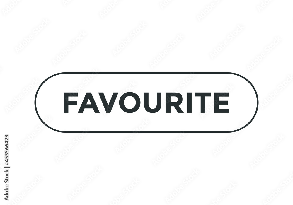 favourite text sign icon. rounded stroke. web button template favourite text sign icon. rounded stroke. web button template