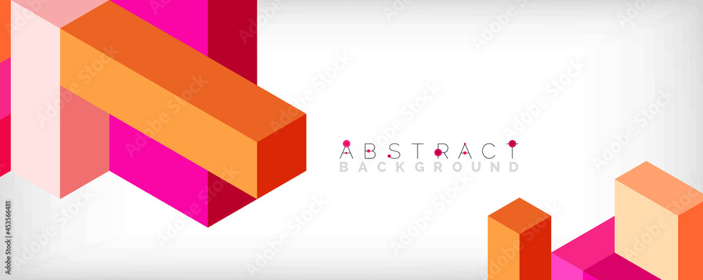 Abstract background. 3d cubes, cubic elements and blocks. Techno or business concept for wallpaper, banner, background, landing page Abstract background. 3d cubes, cubic elements and blocks. Techno or business concept for wallpaper, banner, background, landing page