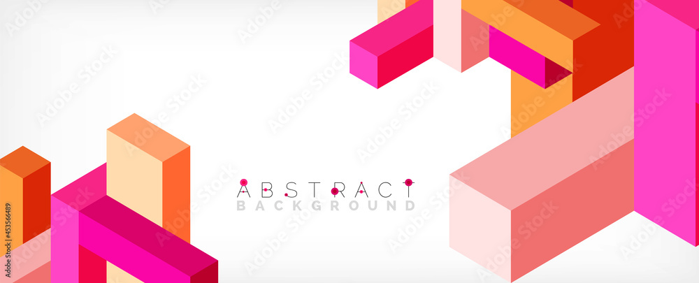 Abstract background. 3d cubes, cubic elements and blocks. Techno or business concept for wallpaper, banner, background, landing page Abstract background. 3d cubes, cubic elements and blocks. Techno or business concept for wallpaper, banner, background, landing page