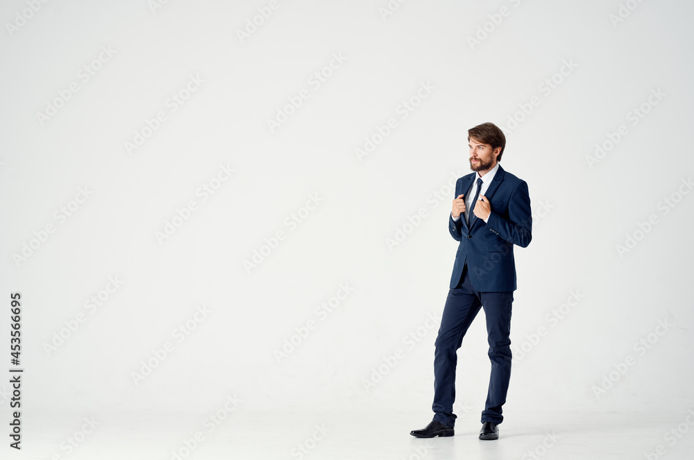a man in a jacket and tie emotions successful Job career a man in a jacket and tie emotions successful Job career