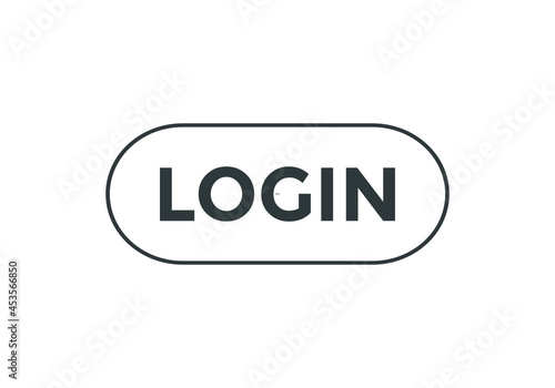 login button. sign icon label login. web button template	
