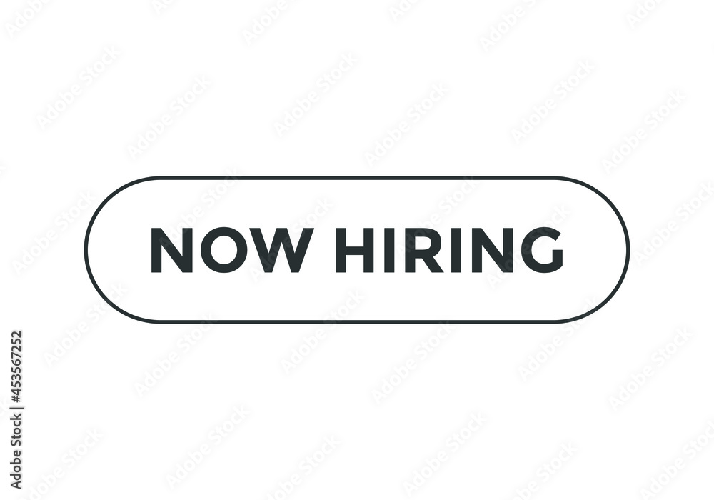now hiring text web button. rounded stroke black color
now hiring text web button. rounded stroke black color
