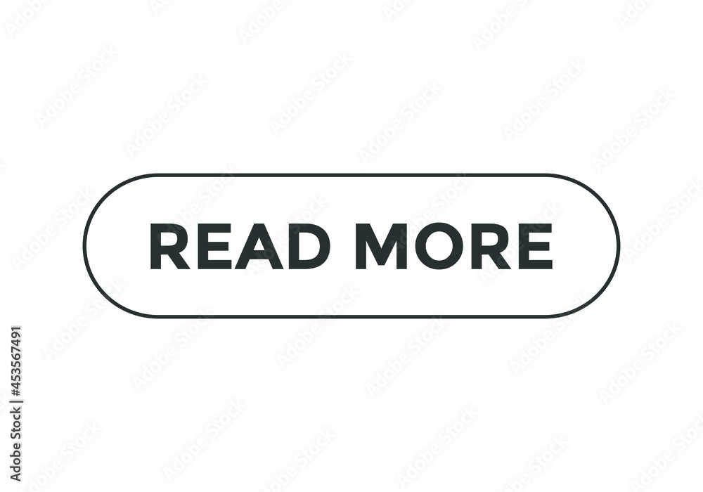 read more text sign icon. web button template. rectangle stroke black color