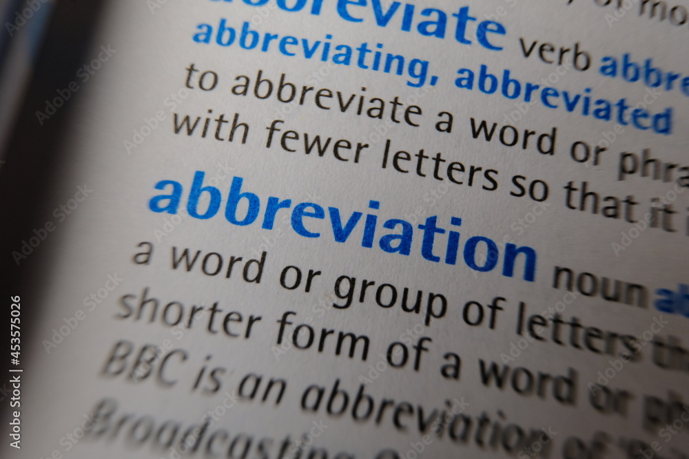 Obraz premium definition highlighted. abbreviation.