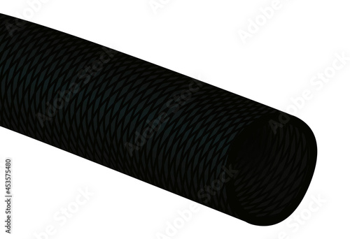 Flexible water hose. vector illustration