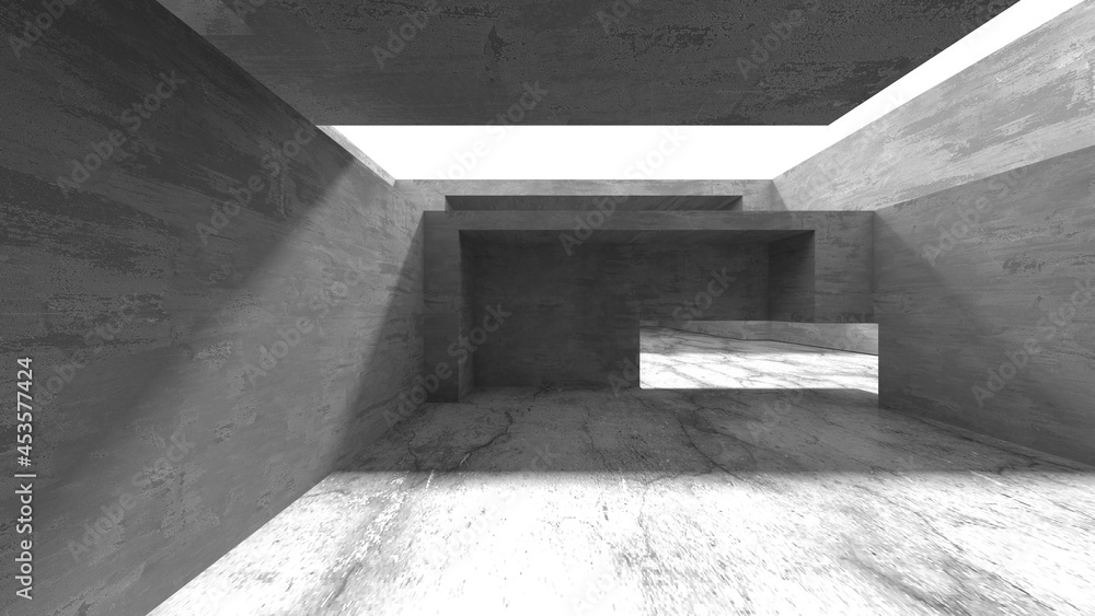 Abstract architecture interior background. Empty concrete room Abstract architecture interior background. Empty concrete room