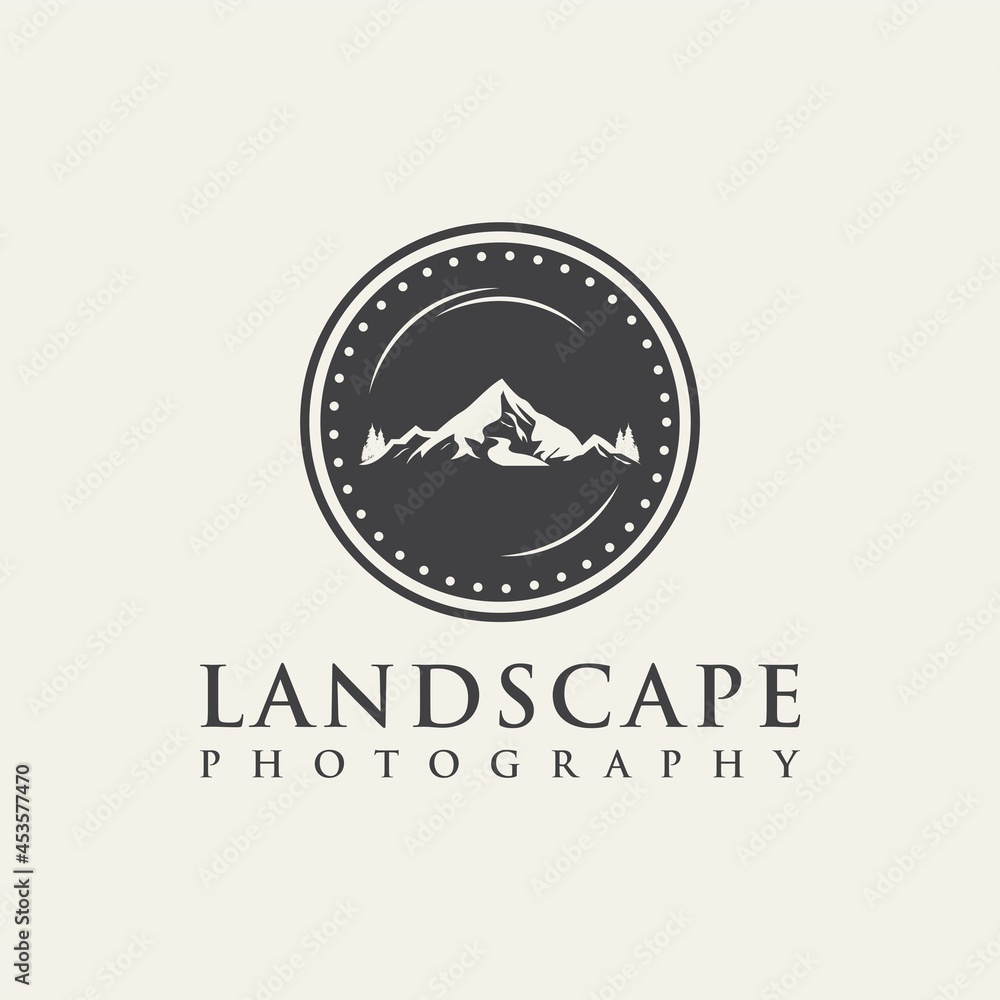 Landscape photography logo design inspiration