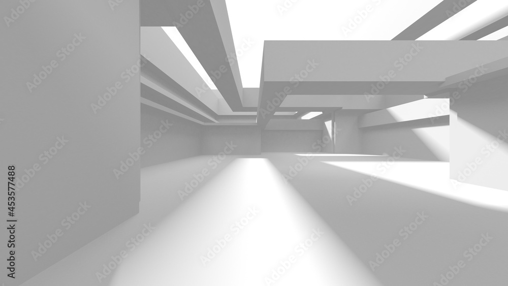 White Modern Background. Abstract Building Concept White Modern Background. Abstract Building Concept