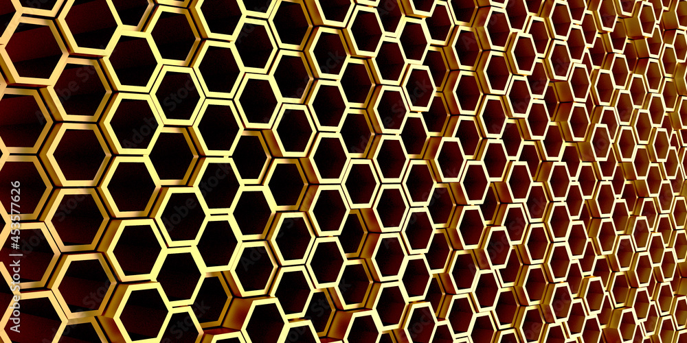 Luxury Golden Shiny Abstract Hexagon Background Luxury Golden Shiny Abstract Hexagon Background