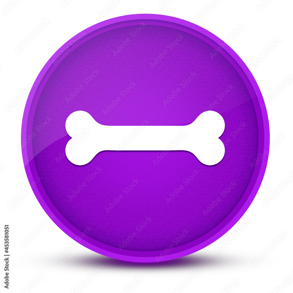 Bone luxurious glossy purple round button abstract Bone luxurious glossy purple round button abstract