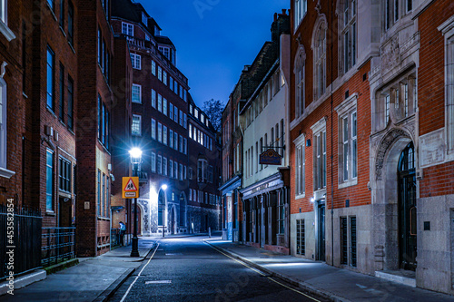 Fototapeta Naklejka Na Ścianę i Meble -  イギリス・ロンドンの住宅街の夜景