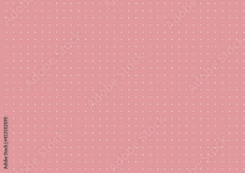 ピンク系の手書き水玉模様