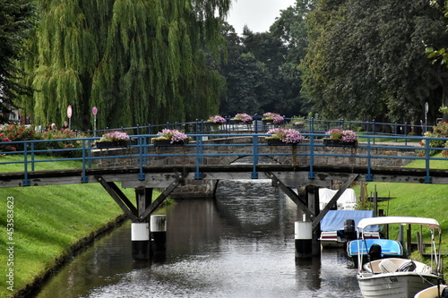 Grachten in Friedrichstadt in Schleswig-Holstein photo