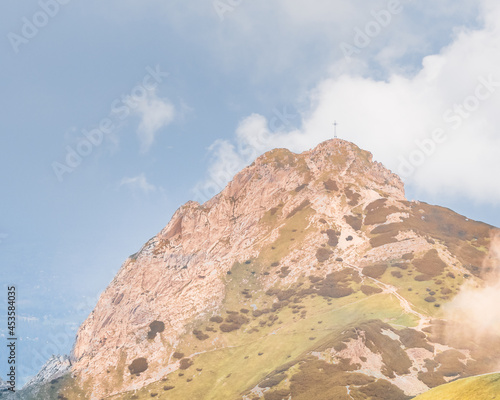 Giewont peak in the Polish Tatras